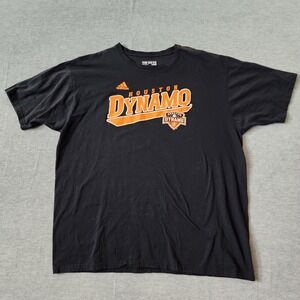 Adidas Houston Dynamo Soccer Graphic T-Shirt Black Men's 2X